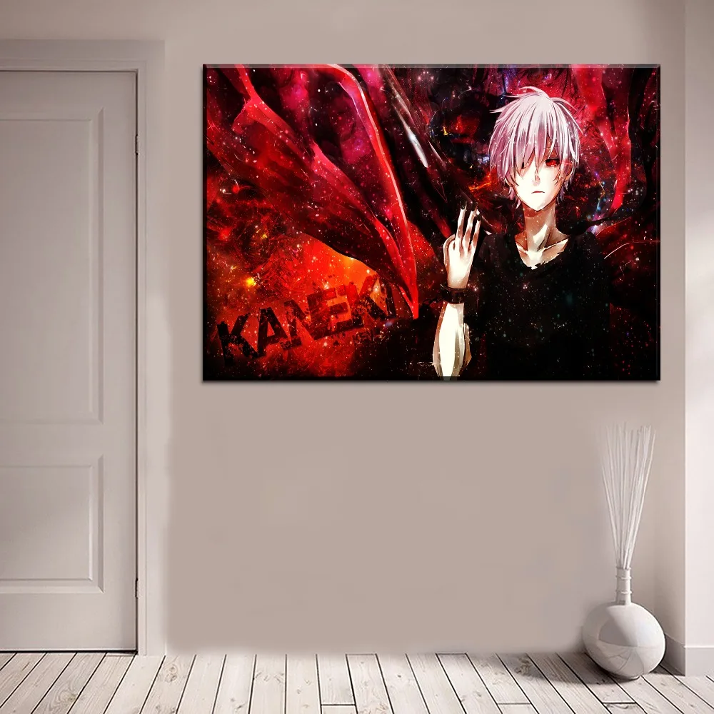 Современная живопись на холсте HD печати Стиль Аниме Tokyo Ghoul плакат Wall Art домашний