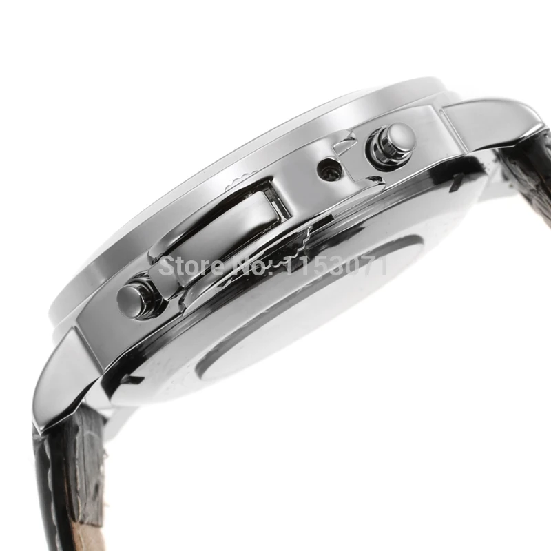 Модные Серебристые автоматические часы с пятью стрелками для мужчин и женщин