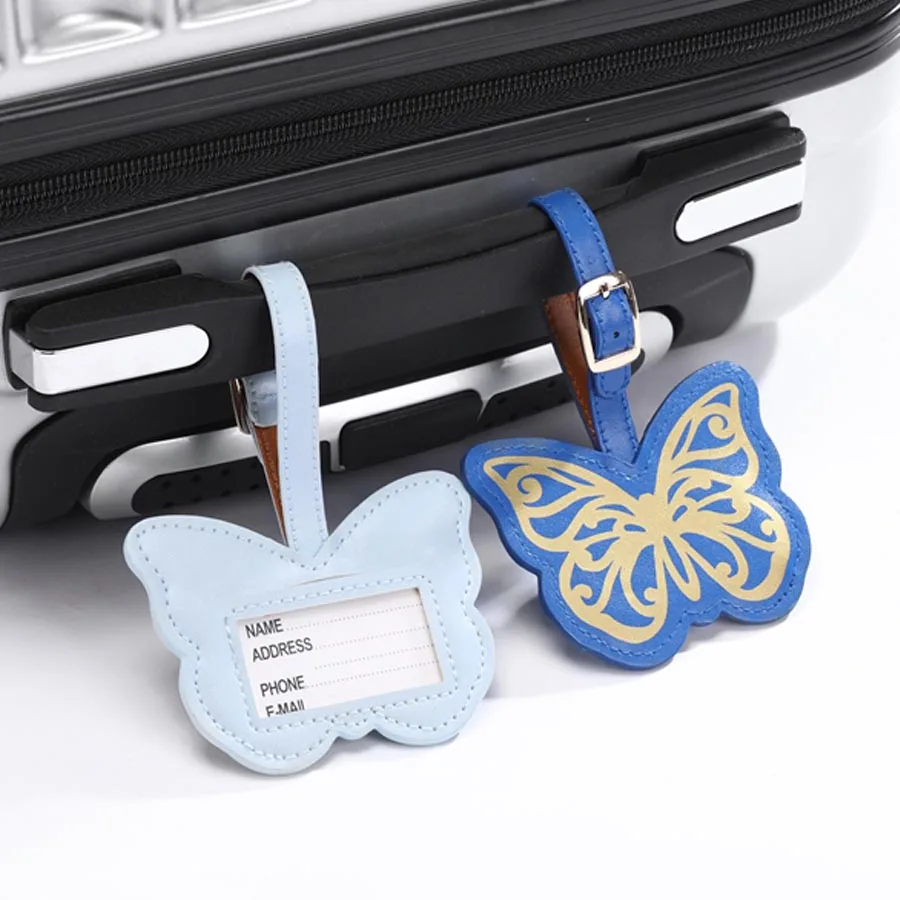 Кожаный чемоданчик Zoukane этикетка для багажа с бабочкой Портативная сумка
