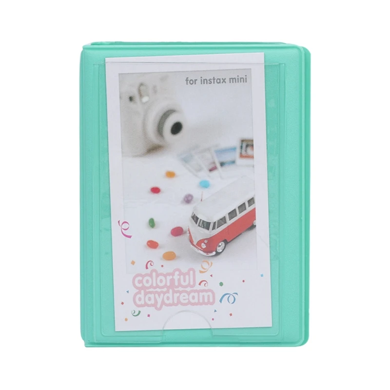 Зеленый Фотоальбом коробка книга фильм Чехлы для Fujifilm Fuji Polaroid Instax Mini8 90 50 70-m15 - Цвет: Зеленый