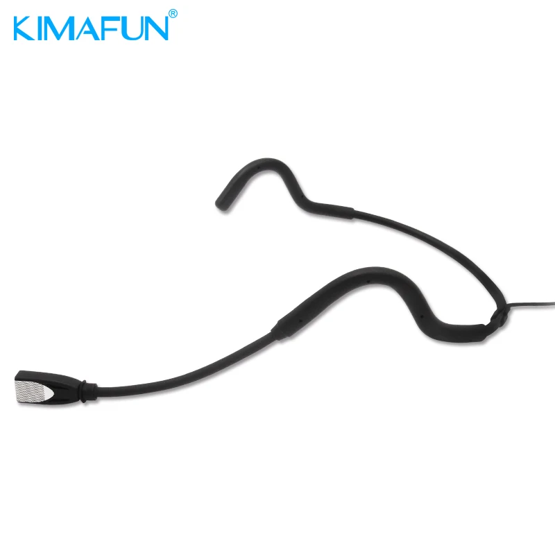 KIMAFUN KM-880 Профессиональный однонаправленный конденсаторный xlr гарнитура пение/хост микрофон для компьютера, launchpad, body pack