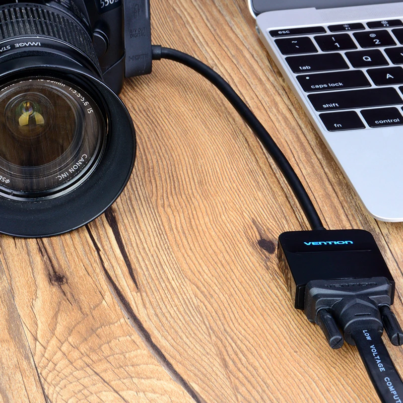 Vention Mini HDMI адаптер К VGA конвертер кабель позолоченный 1080P папа к женскому питанию