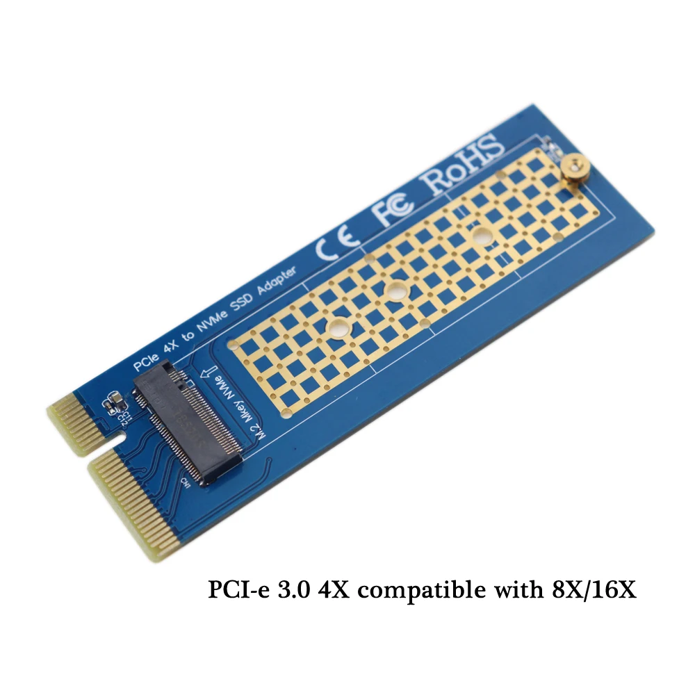 NGFF M.2 M ключ для PCI Express карты расширения конвертер PCIe 3,0 4X NVME SSD адаптер для настольных ПК Поддержка 2230 2242 2260 2280