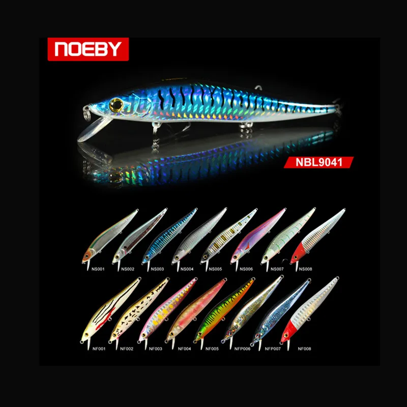 NOEBY NBL9041 80 мм/5 5g 100m/11g жесткие приманки гольян рыболовная глубина погружения 0-1m/0-1 2