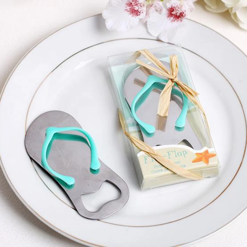 10 шт./лот креативные новинки шлепанцы открывалка для бутылок свадебные сувениры