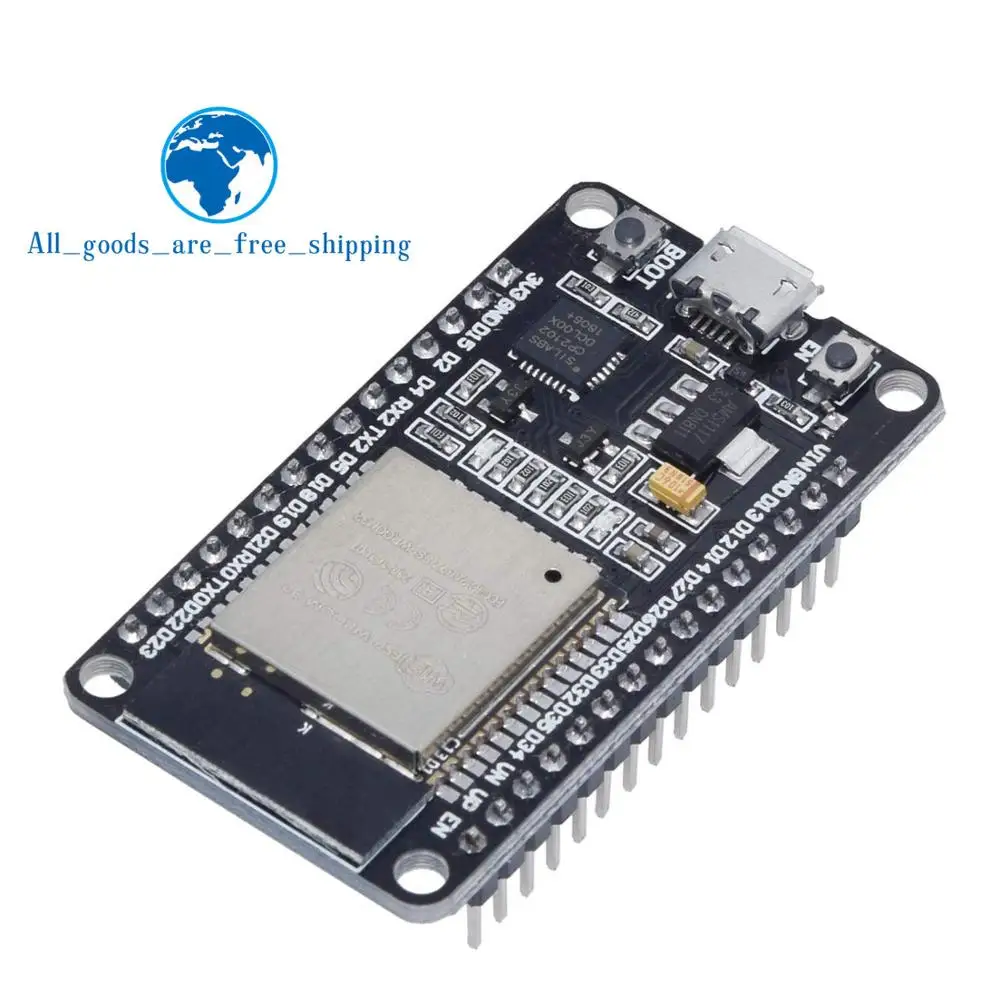 ESP32 ESP-32 ESP32S ESP-32S CP2102 беспроводной WiFi Bluetooth макетная плата Micro USB двухъядерный усилитель мощности фильтрующий модуль