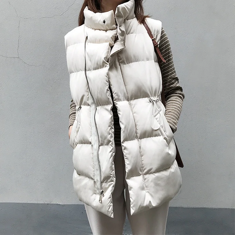 Новинка 2019 Женский Повседневный жилет хлопковый женская зимняя куртка с