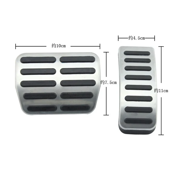 Крышка педали из нержавеющей стали для Audi A3 VW Polo 6N 9N 6R jetta MK4 Skoda Fabia Seat Ibiza 6K/6L/6J/Seat