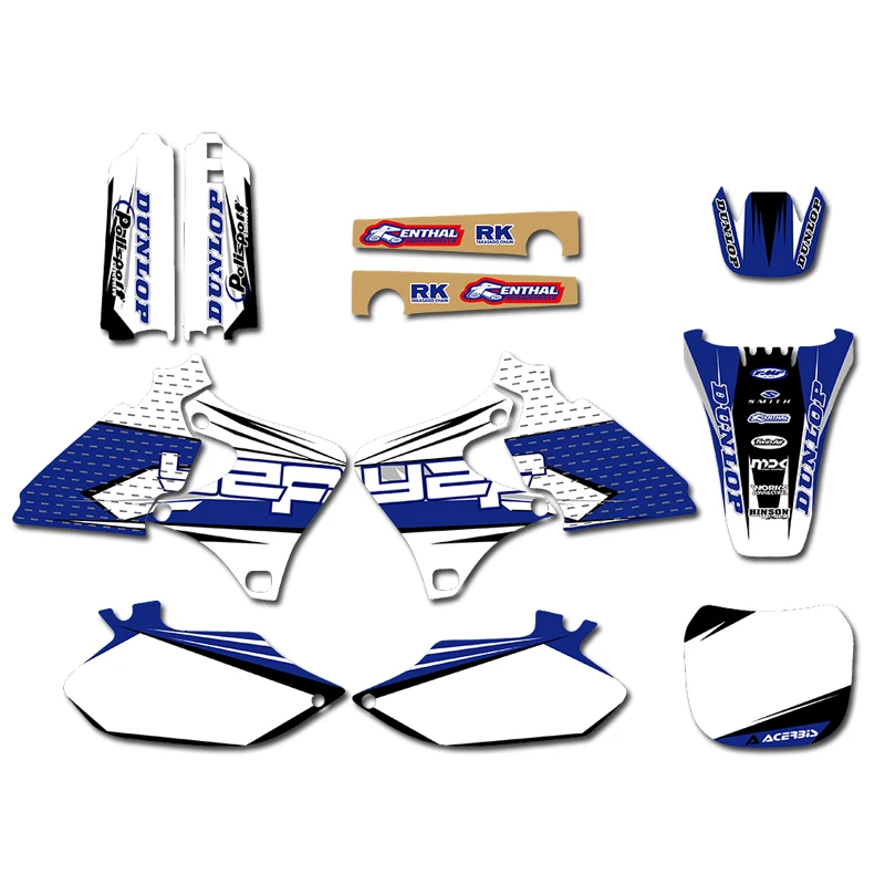 Графические фоны наклейки наборы для Yamaha 4 мазка YZ250F YZ400F YZ426F 1999 2000 2001 2002 YZ 250 400 426