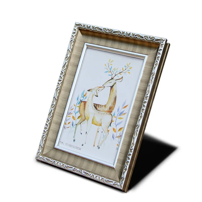 Coffee Классическая фоторамка картина рамка Cretive Home Art декор подарки Винтажная настольная фоторамка для фотографий " 8" 1" 12" А4 Фото - Цвет: Coffee