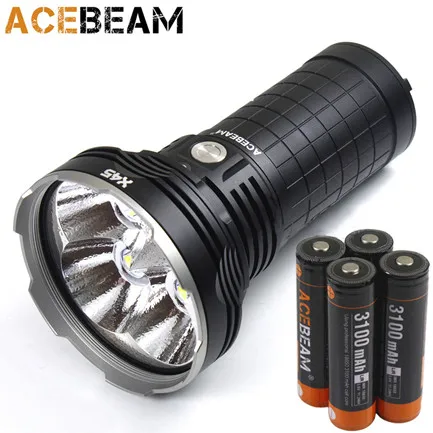 Acebeam X45 II высокий складной фонарик 4 * CREE XHP70.2 светодиодный Макс 18000 люмен
