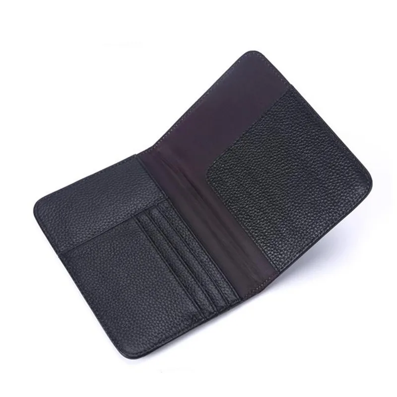 Натуральная кожа заграничного паспорта Обложка Card Case Для женщин мужчин