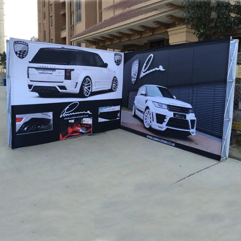 10 футов переносной Натяжной тканевый всплывающий дисплей выставка баннер для