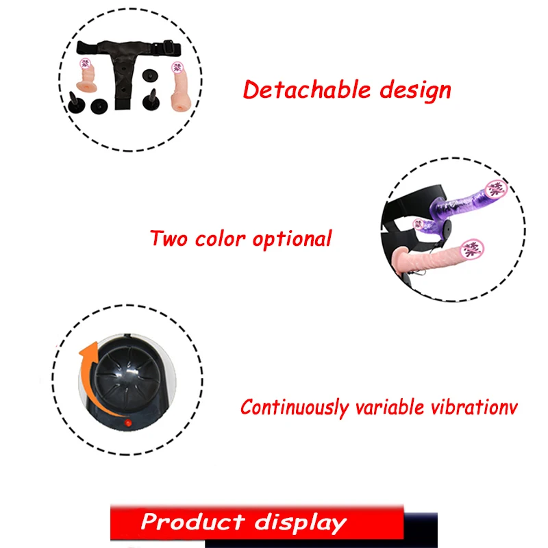 Страпон двойной реалистичный фаллоимитатор Анальный вибратор точки G секс