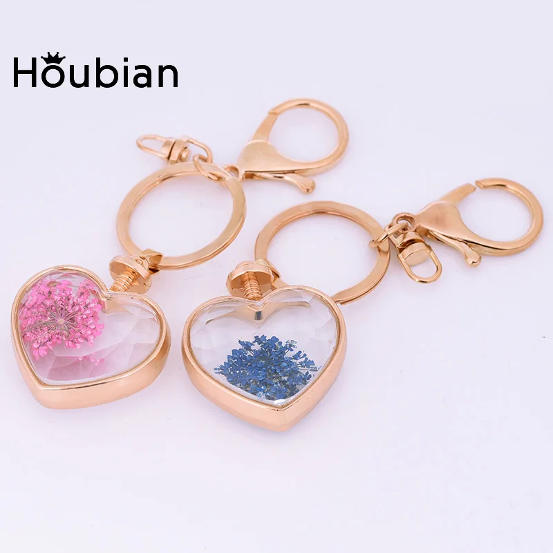 2017 золотой цвет цепочка для ключей кристалл сердце брелки Женские