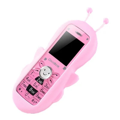pink Мини Симпатичный сотовый телефон бар телефон Прекрасный мультфильм карманный мобильный телефон камера Слот для карты памяти Bluetooth студенческий ребенок - Цвет: pink
