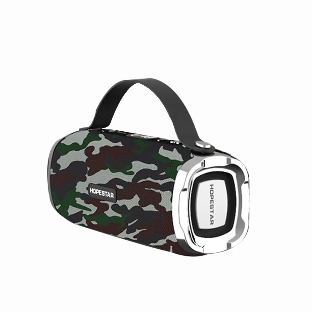 camouflage HOPESTAR H24 динамик Портативный беспроводной громкий динамик стерео звук Открытый водонепроницаемый динамик Мобильная мощность - Цвет: camouflage