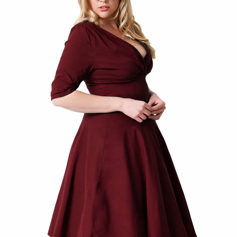 Платье размера плюс XXXL 5XL 6L 7XL 8L 9XL 2018 женское однотонное платье с коротким рукавом
