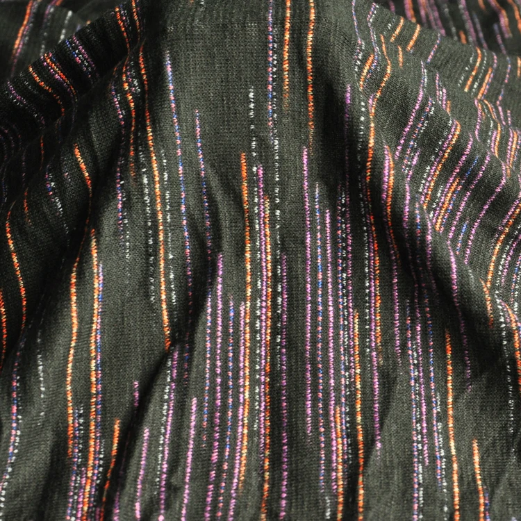 Бесплатная доставка Черный Вит В Полоску линии тканые трикотажные ткани цена за