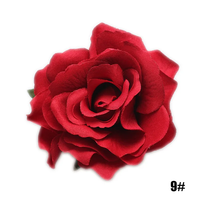 Женская заколка для волос с цветком розы красная цвета слоновой кости фиолетовая