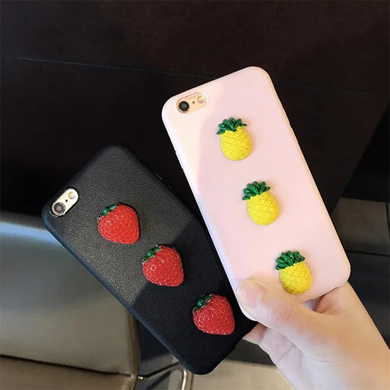 Прекрасный ананас клубника Дело Симпатичные Фрукты чехол для телефона