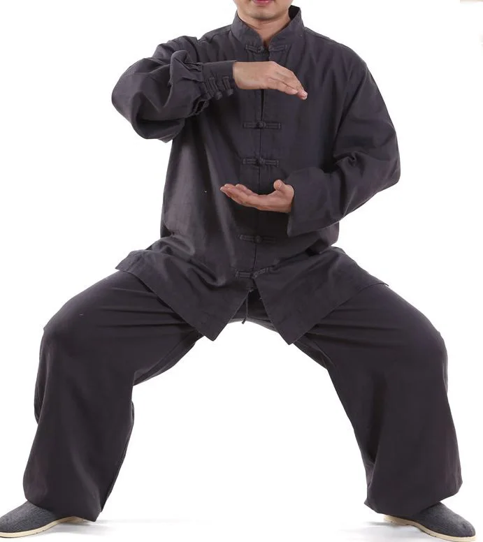 Унисекс 10 цветов толстый хлопок и лен кунг фу форма для боевых искусств костюмы
