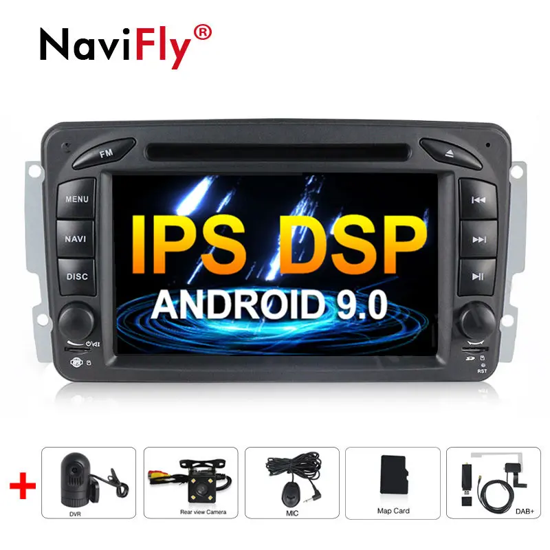 Новинка! Автомагнитола с Android 9 0 IPS DSP dvd радио аудио мультимедийный плеер для Mercedes