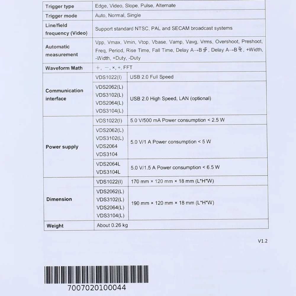 OWON VDS2062L двухканальный ЖК дисплей Супер экономичный тип цифровой осциллограф