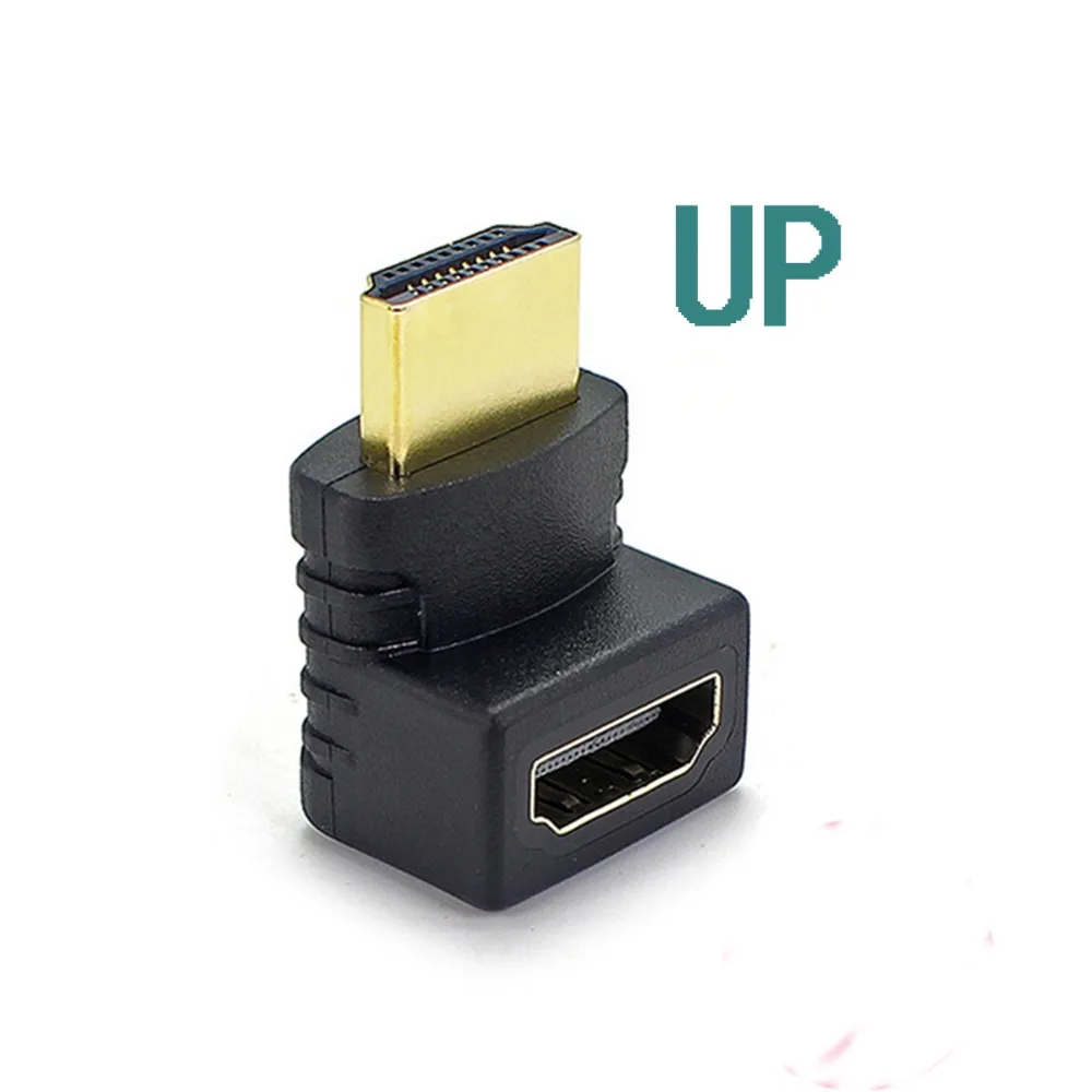 HDMI папа к Женский Кабель адаптер преобразователь удлинитель угол 90 градусов 270
