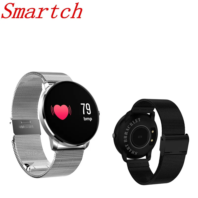Smartch CF007S круглый сенсорный экран Смарт-браслет монитор сердечного ритма Монитор
