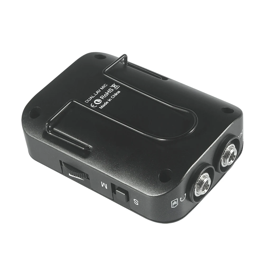 COMICA двойная головка Съемная моно/стерео режимы Lavalier Микрофон встроенный