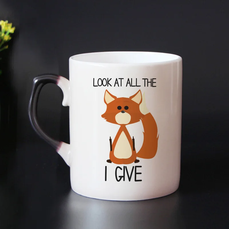 

Free shipping funny cats Color Changing Mug Bone china Coffee Mugs Magic Tea Cup Magic cartoon Mugs gift for friends