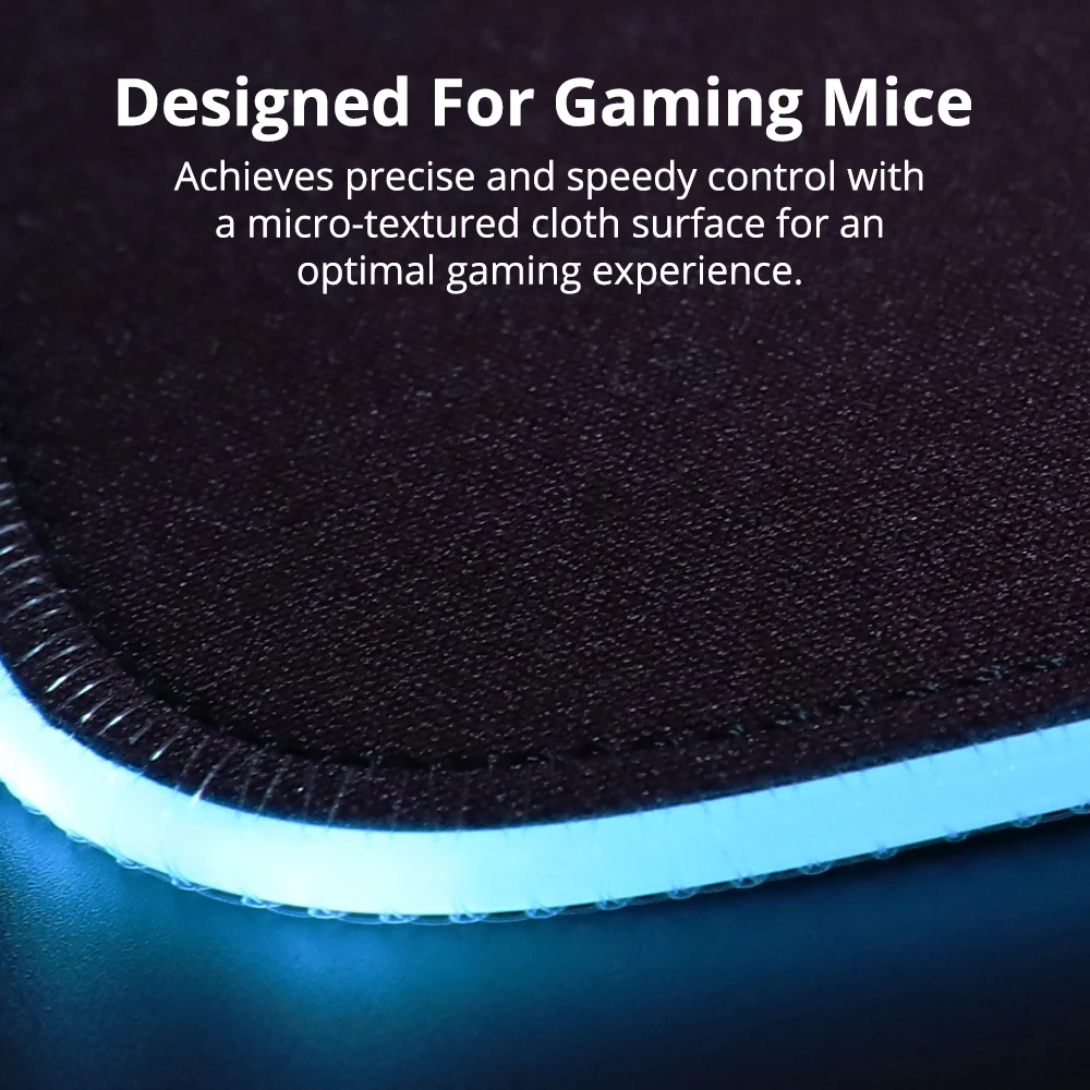 Tronsmart Spire большой коврик для мыши игровой Gamer RGB компьютерный с мягкой тканевой