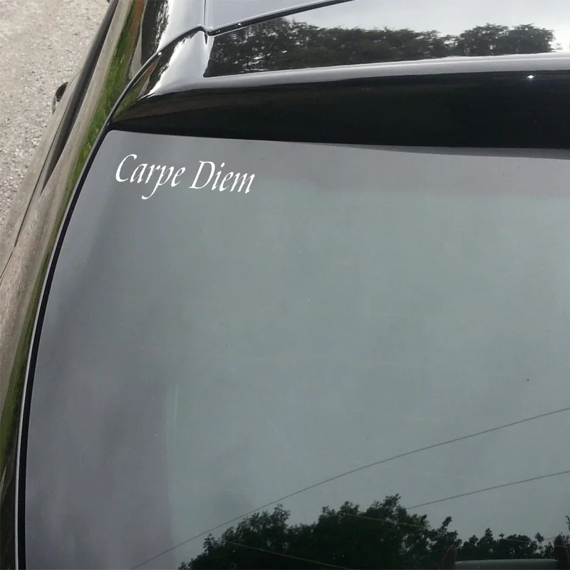 QYPF 16 3 см * 5 1 Модный автомобильный Стайлинг Carpe Diem английские слова виниловая