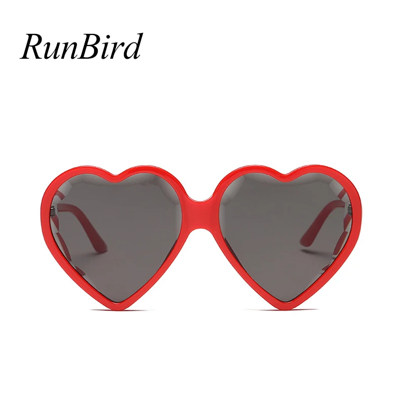 Женские солнцезащитные очки RunBird Love Heart брендовые дизайнерские в форме сердца