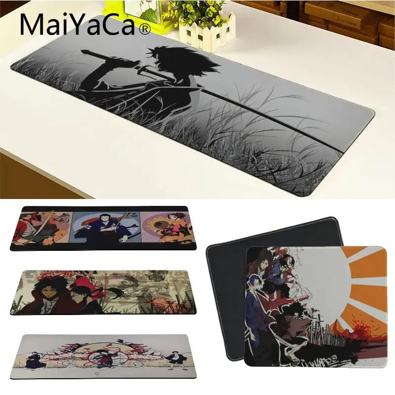

MaiYaCa Anime Samurai Champloo Japan anime Rubber Mouse Durable Desktop MousePads Computer Laptop Anime Mouse Mat
