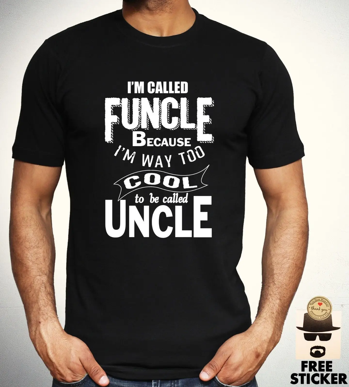 Забавная Футболка с принтом uncle brother cool подарок на день рождения топ для взрослых