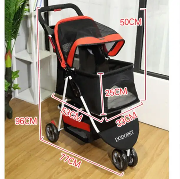 Складная детская коляска из ткани Оксфорд высокого качества 600D|pet stroller|pet cartstroller