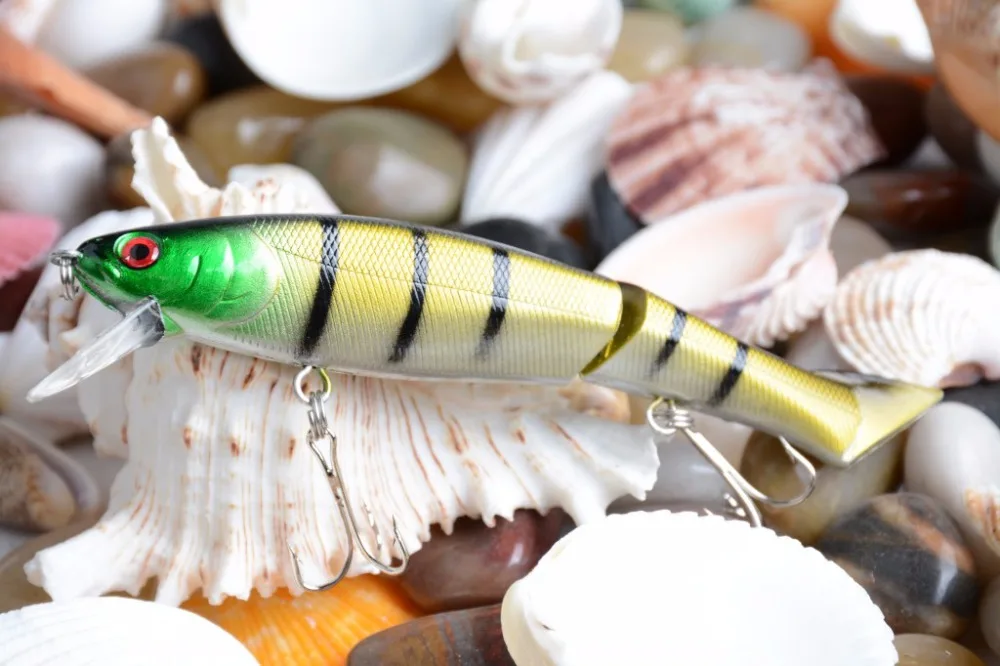 

6 pcs Lifelike Jointed Section Swimbait Fishing Lures Plastic hard bait Crankbait Artificial Bait 12cm-13.5g (JM011)