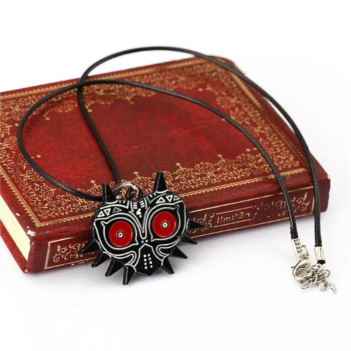 HF11553 The Legend Of Zelda: Majora's Mask Necklace black gun plated colorful collar Classic Cosplay rope Statement | Украшения и
