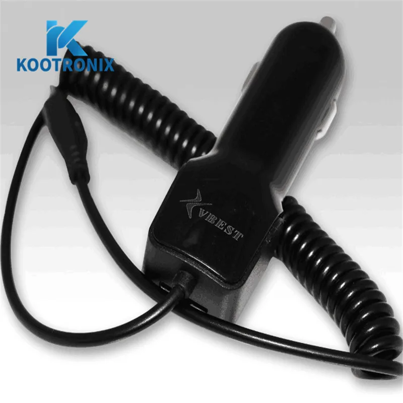 Kootronix USB Micro-USB Автомобильное Зарядное устройство для iPhone X 7 телефон автомобиль с