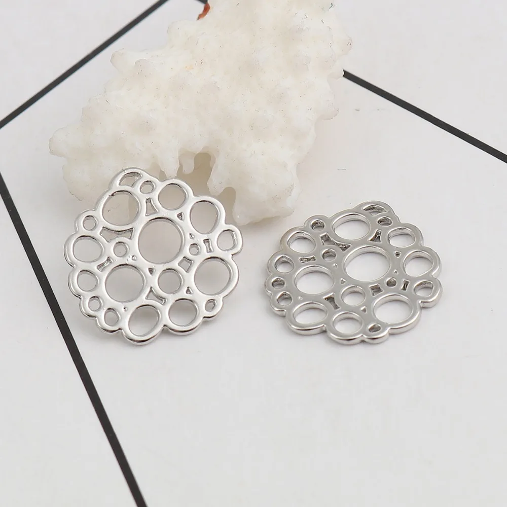 DoreenBeads разъемы из сплава цинка нестандартные Золотые круглые полые украшения DIY