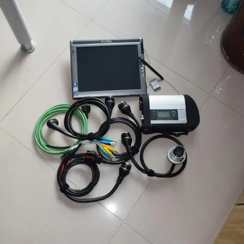 Мультиплексор Mb Star c4 для диагностики грузовиков и автомобилей, супер программное обеспечение Ssd 09,2022, планшетный ПК LE1700, сенсорный экран, все кабели, готовые к использованию