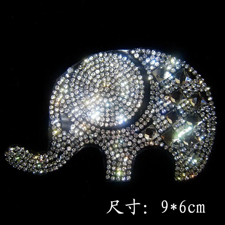 2 шт./лот стразы с изображением маленького слона дизайн исправление горячая