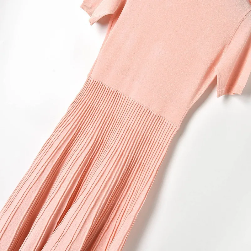 Женское вязаное платье-свитер в Корейском стиле для офиса повседневное Клубное