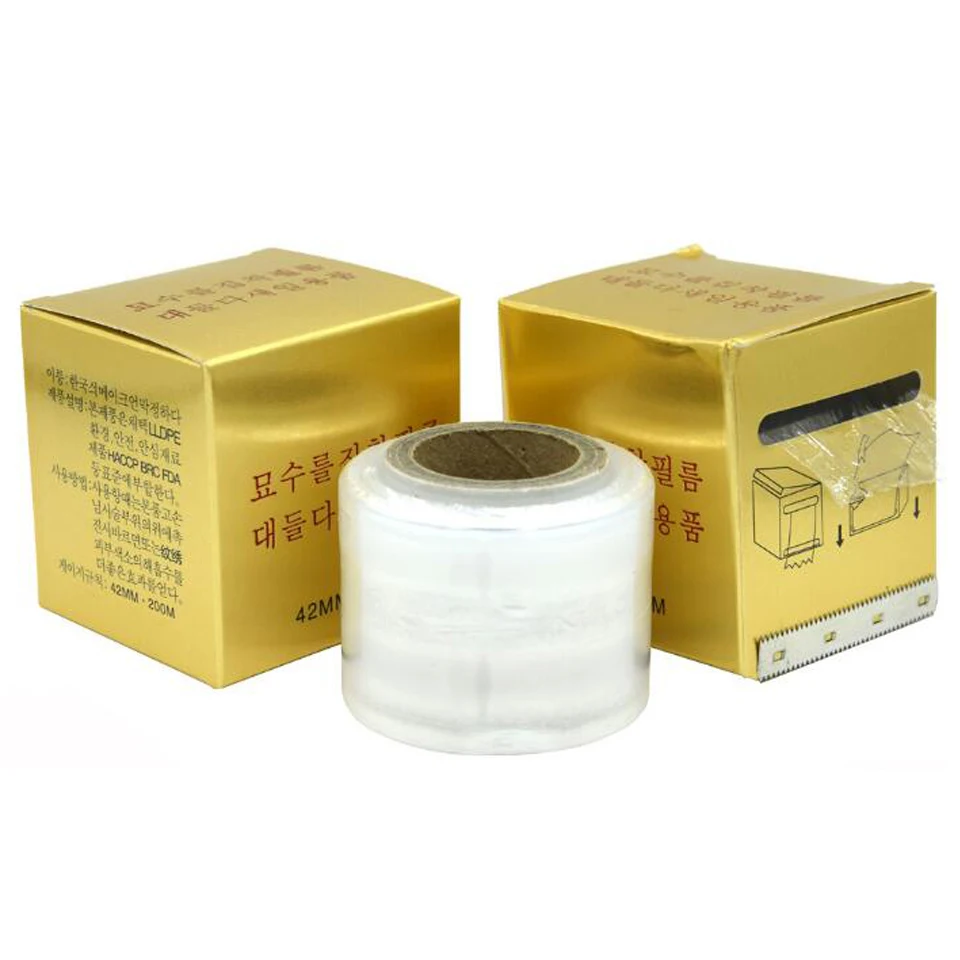 1 рулон прозрачных пластиковых оберток для татуажа пленочная пленка