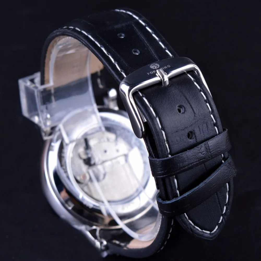 Мужские автоматические часы-циферблат Forsining со светящимся циферблатом | Наручные