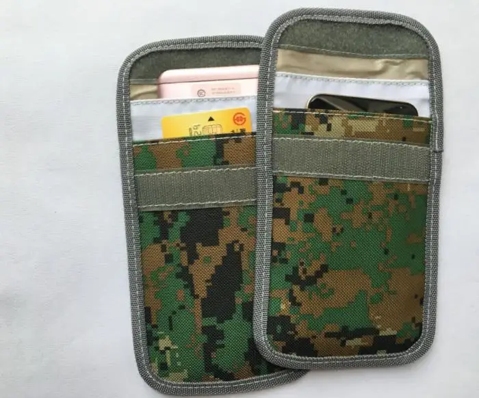 Камуфляж для автомобиля ключ помех сумка карта анти-сканирование рукав сумка мобильный телефон сигнал блокатор защита помех дистанционный Автомобильный ключ помех сумка