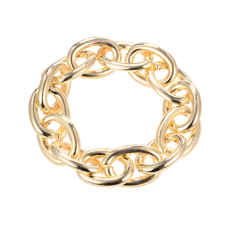 2020 Мода Большой преувеличенный рок блестящие массивные звенья цепи браслеты для