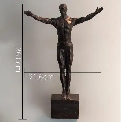 bronze A Креативная скульптура из смолы, скалолазание, Мужская статуэтка, настенная, Орна, мужская, ts, предметы для дома, настенные подвесные украшения, статуя - Цвет: bronze A